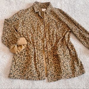Carly Jean Los Angeles Cheetah Utility Jacket Large